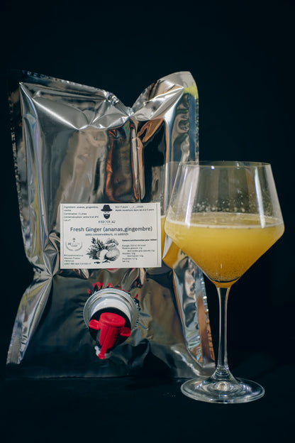 Poche Jus Fresh Ginger (ananas, gingembre, citron, vanille)