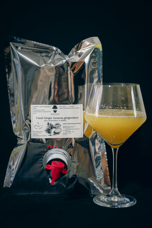 Poche Jus Fresh Ginger (ananas, gingembre, citron, vanille)