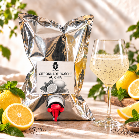Citronnade fraîche au chia – Format 2 L (Pro)
